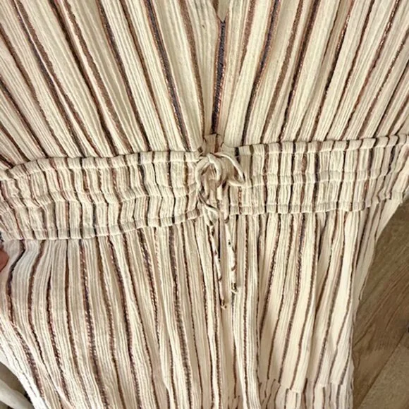 Ulla Johnson Metallic Stripe Cotton Dress - Picture 5 of 5